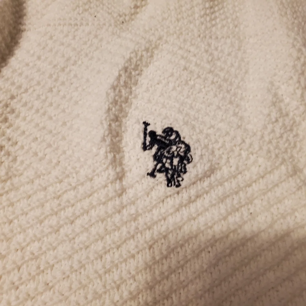 US Polo Assn Cotton Quarter Zip Pullover Sweater - Picture 5 of 5